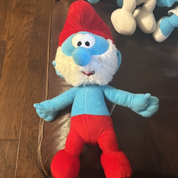 The Smurfs|3pc. Bundle-Papa Smurf, Smurfette & Happy Smurf - 2010 Nanco Plush - Picture 4 of 7